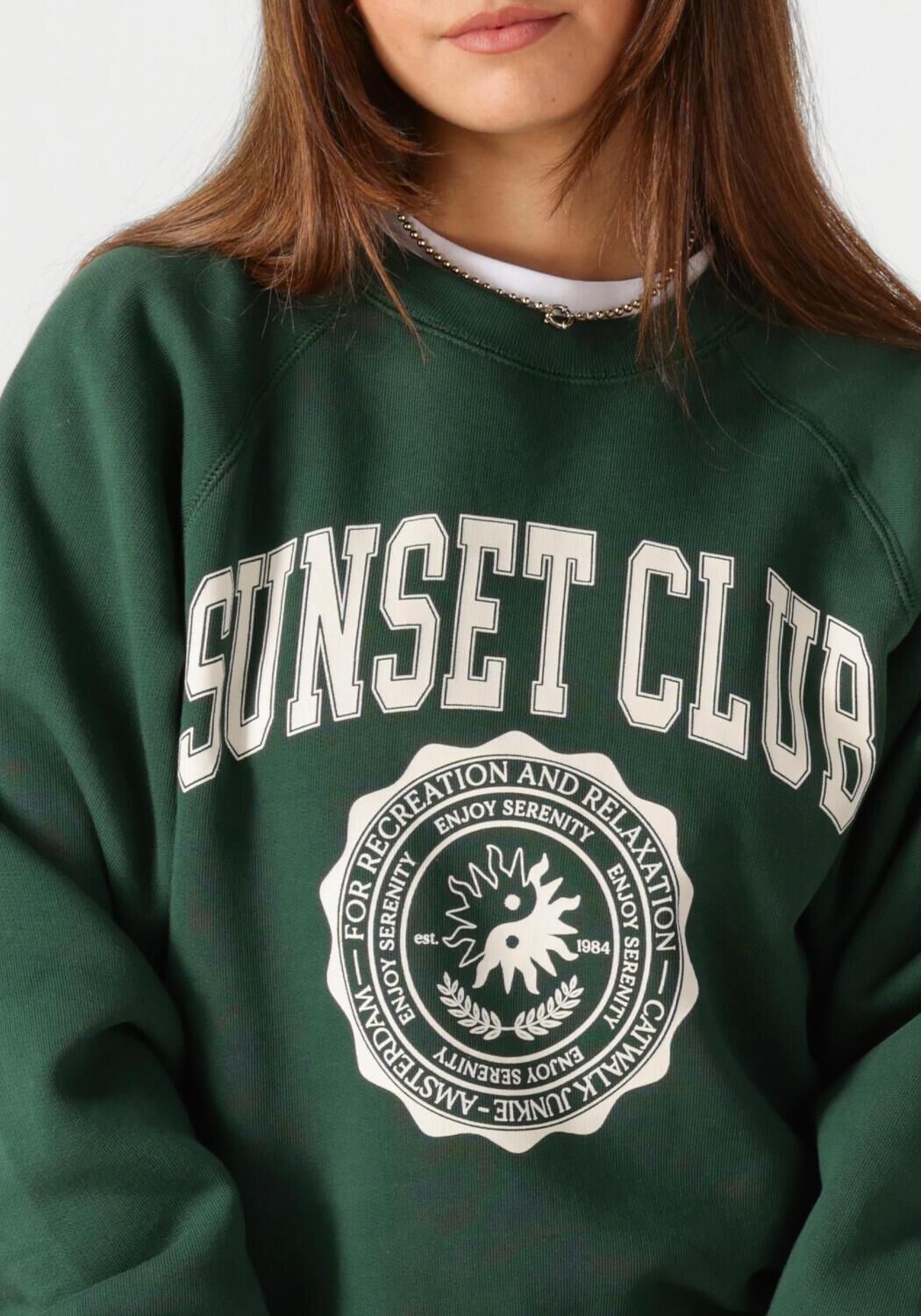 CATWALK JUNKIE Dames Truien & Vesten Graphic Sweater Donkergroen
