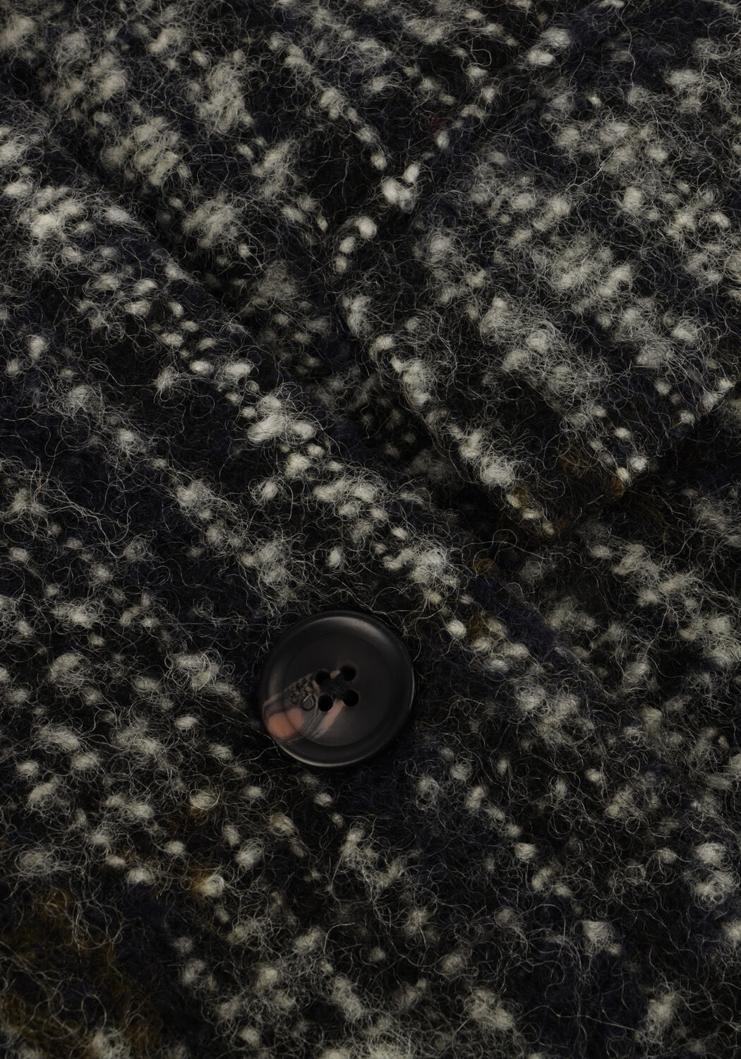 Zwarte SCOTCH & SODA Mantel DOUBLE BREASTED COAT IN A BLUE CHECK - large