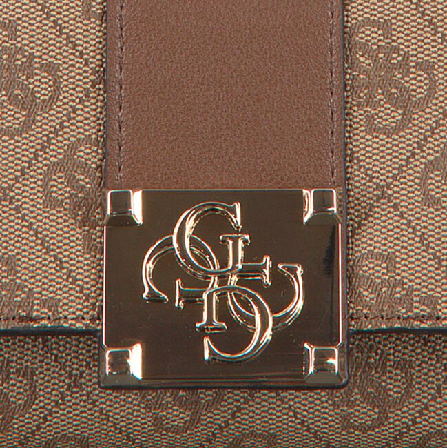 Bruine GUESS Portemonnee LOGO CITY SLG POCKET TRIFOLD Bruine GUESS Portemonnee LOGO CITY SLG POCKET TRIFOLD - large