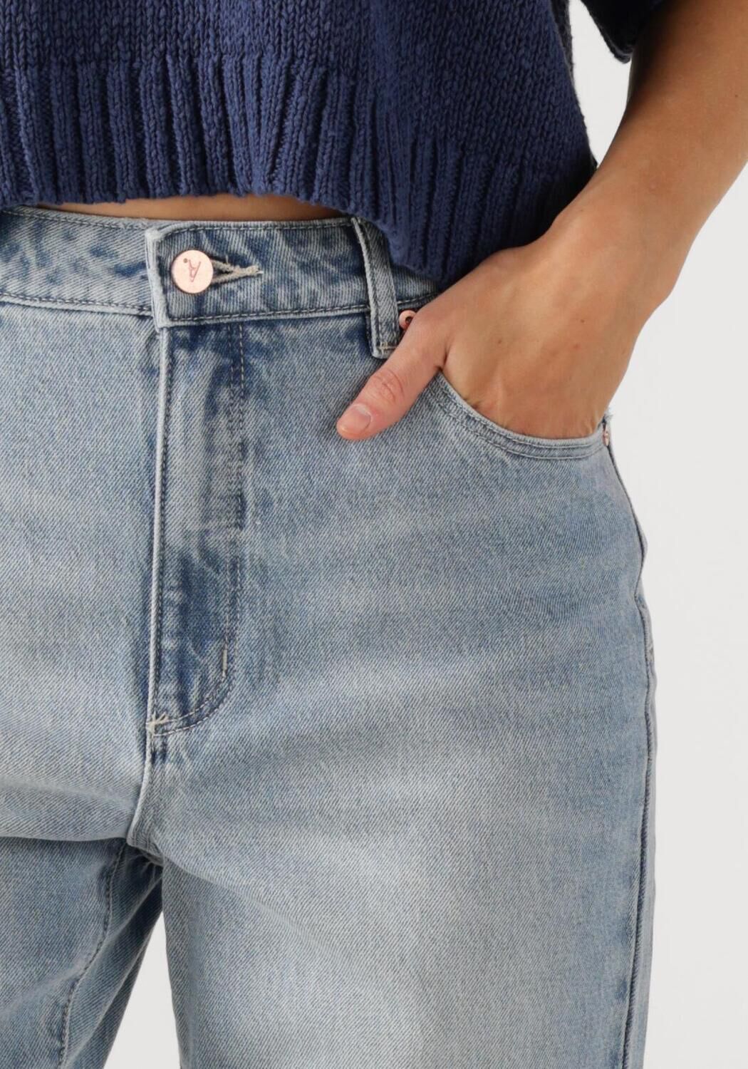 ABRAND JEANS Dames Jeans High Straight Tall Gia Lichtblauw