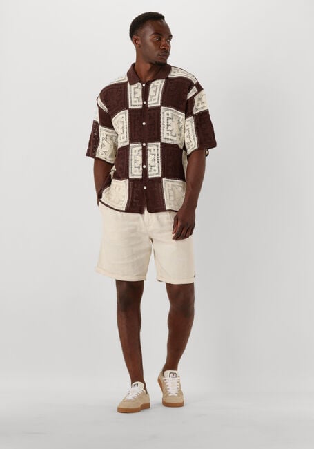 Beige SELECTED HOMME Korte broek SLHREGULAR-RON SUN SHORTS - large