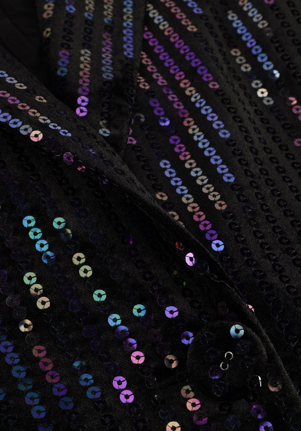 Zwarte Y.A.S. Blazer YASELIVA SEQUIN LS LONG BLAZER - large