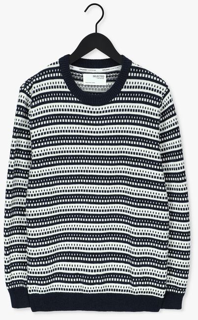 Gebroken wit SELECTED HOMME Trui SLHALFIE LS KNIT CREW W CAMP - large
