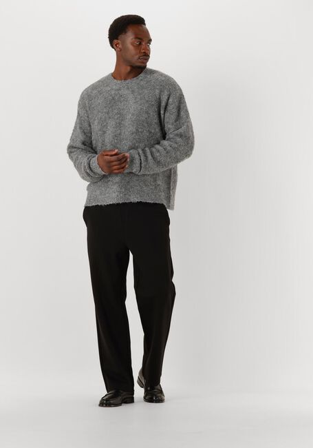 Grijze WOODBIRD Trui WBKURT LOOP CREW - large