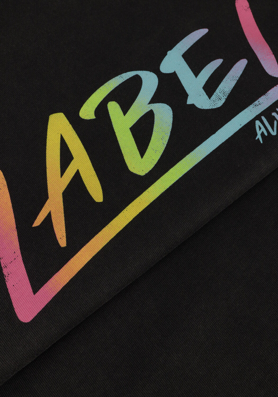 Grijze ALIX THE LABEL T-shirt LADIES KNITTED WASHED LABEL T-SHIRT - large