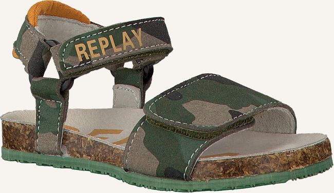 Groene REPLAY Platte sandalen HARRICANE CAMO Groene REPLAY Platte sandalen HARRICANE CAMO - large