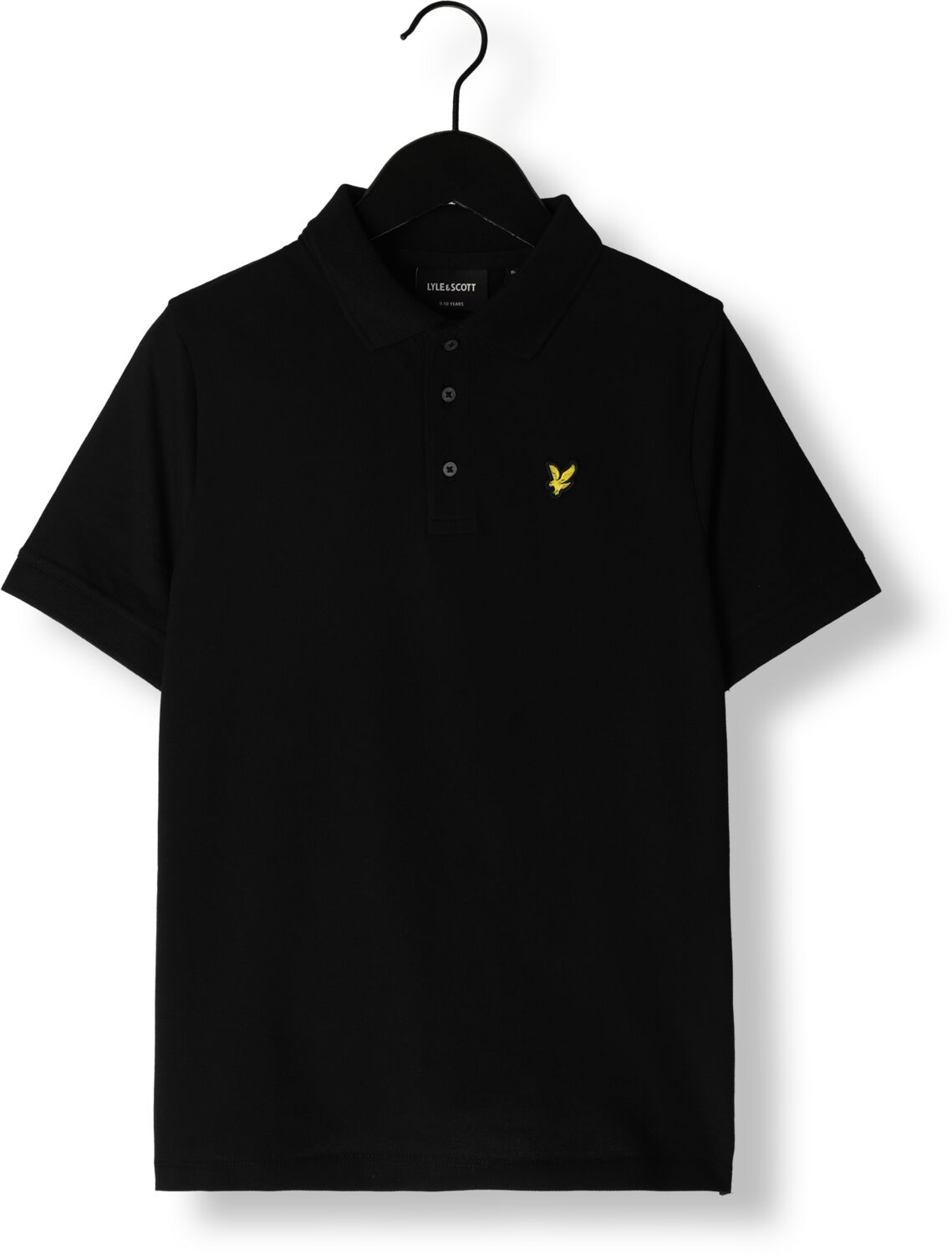 Lyle & Scott polo SPB2000V zwart Jongens Katoen Polokraag Effen 140 146