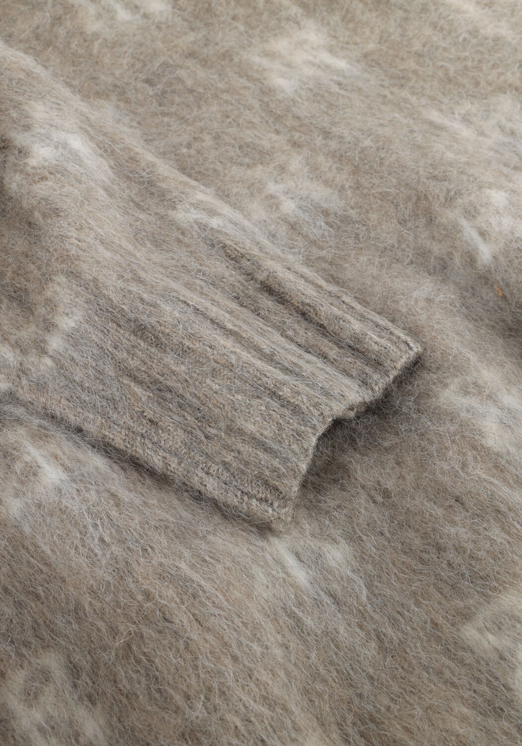 Taupe STUDIO AR Trui ALYSSA BRUSHED KNIT - large