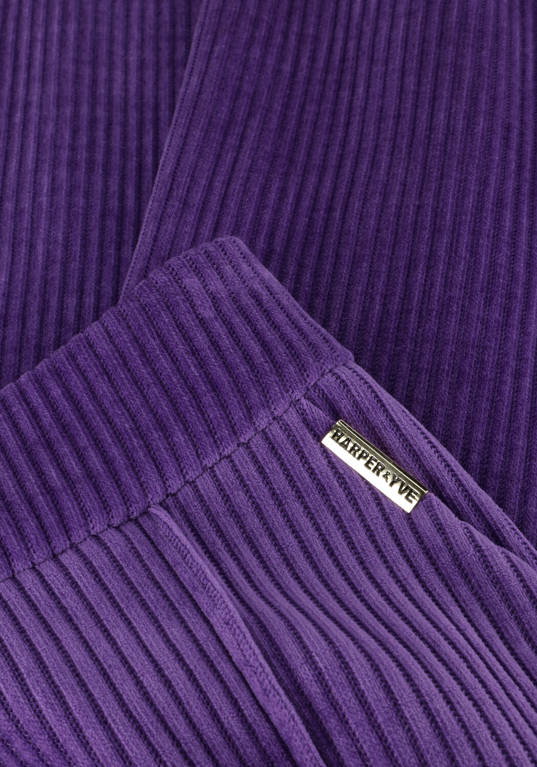 Paarse HARPER & YVE Wijde broek HOLLY-PA - large