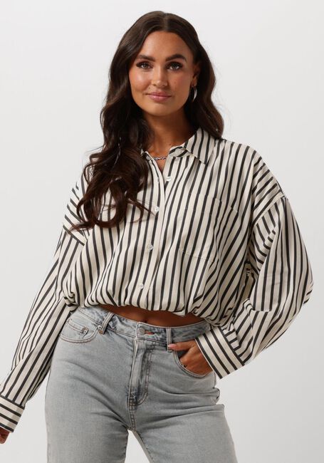 Ecru CATWALK JUNKIE Blouses CROPPED BUTTON UP BLOUSE - large