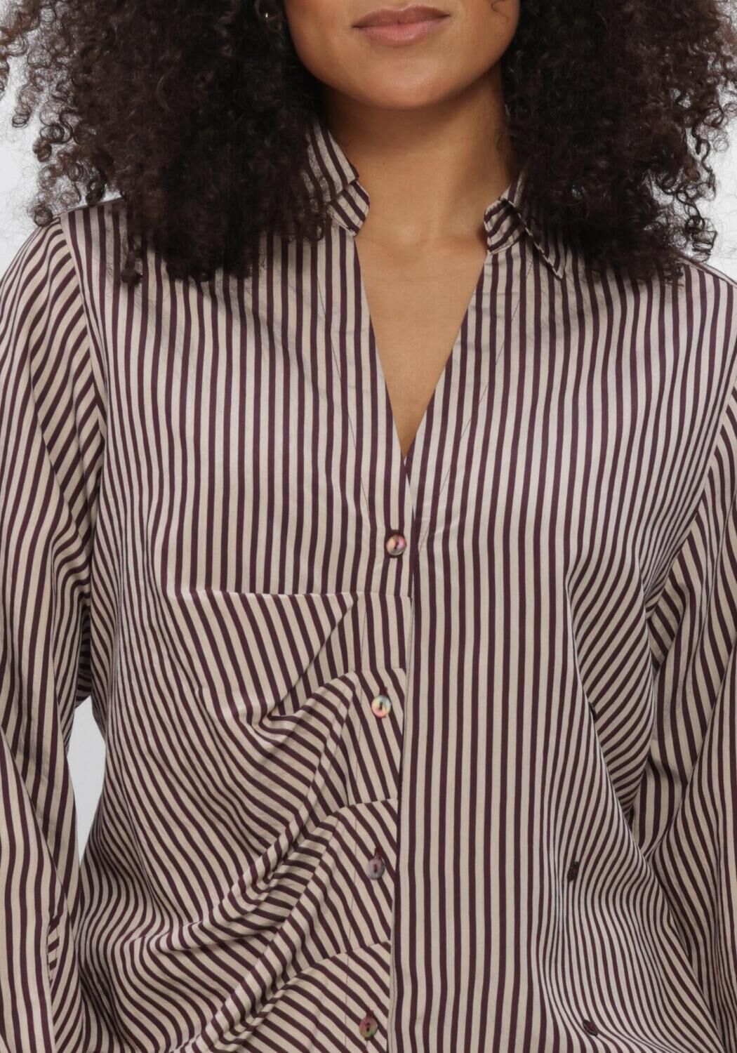 Creme SUMMUM Blouses BLOUSE TWO TONE STRIPE - large