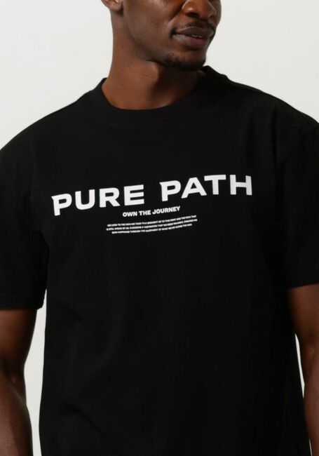 Zwarte PURE PATH T-shirt TSHIRT WITH FRONT PRINT - large