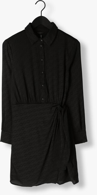 Zwarte GUESS Mini jurk CAMILLA CHEMISIER LONG DRESS - large