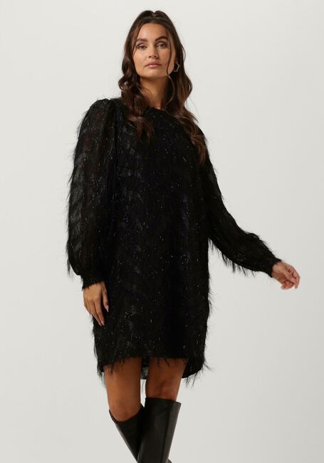 Zwarte SUMMUM Mini jurk DRESS FLUFFY - large