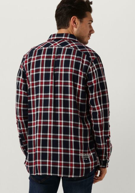 Donkerblauwe SCOTCH & SODA Overshirt ARCHIVE DOUBLE FACE TWILL CHECK - large