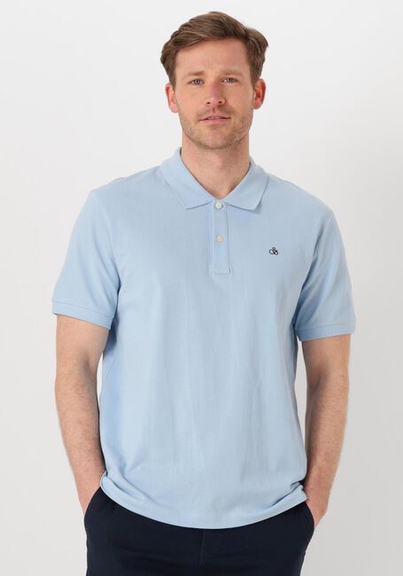 Blauwe SCOTCH & SODA Polo LOGO PIQUE POLO - large