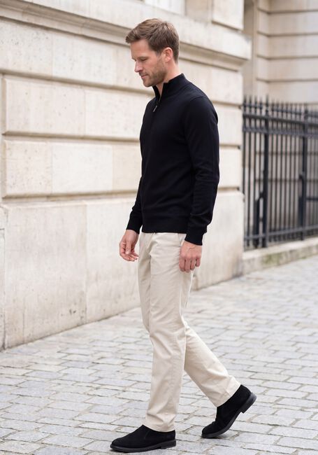 Zwarte PROFUOMO Trui EXTRAFINE MERINO - large