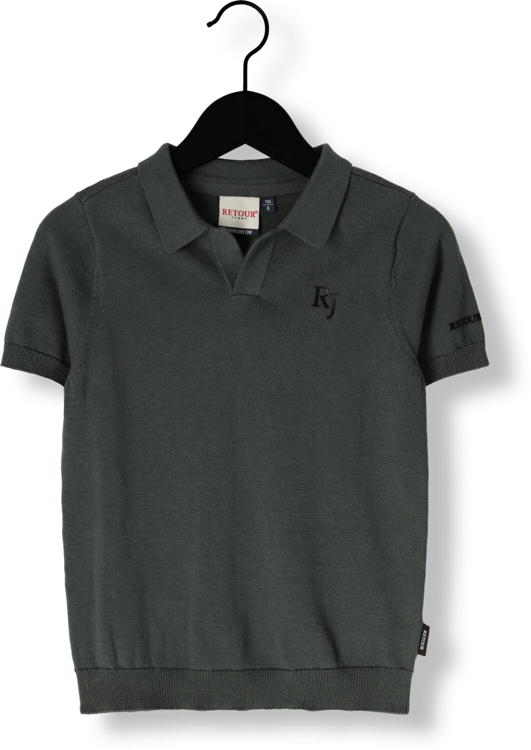 RETOUR Jongens Polo's & T-shirts Camiel Donkergroen
