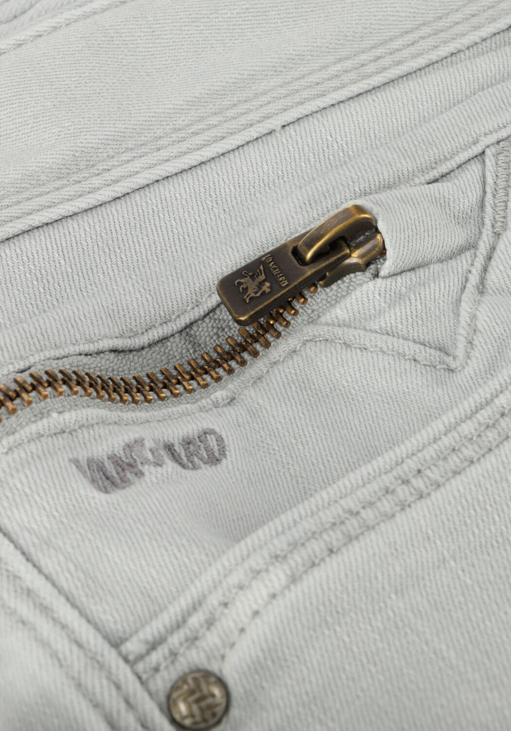 Grijze VANGUARD Slim fit jeans V850 RIDER COLORED FIVE POCKET - large