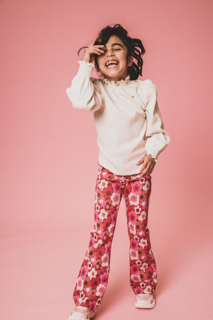 Roze LOOXS Little Flared broek 2501-7615 - large
