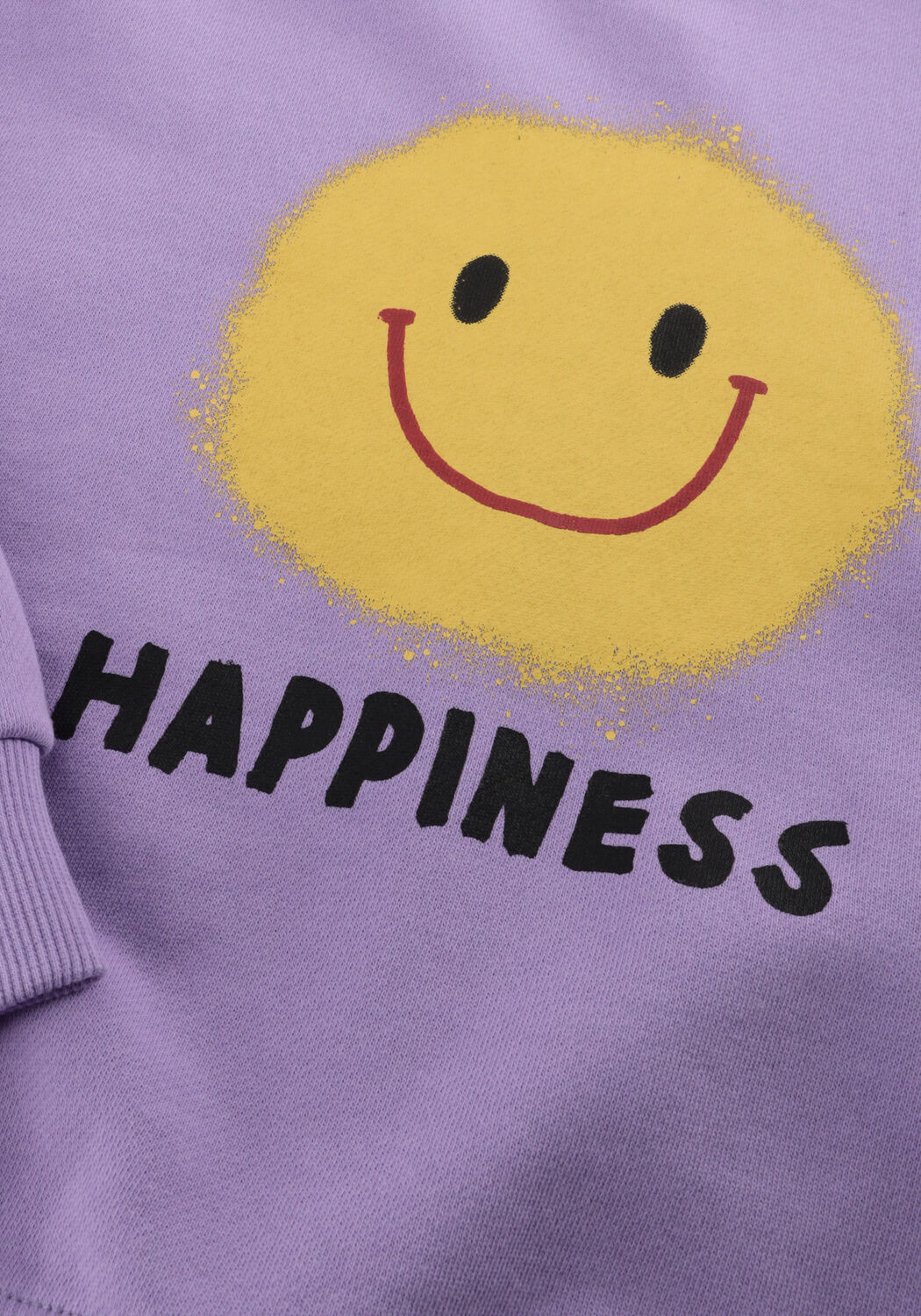 Paarse Jelly Mallow Trui HAPPINESS SWEATSHIRT - large