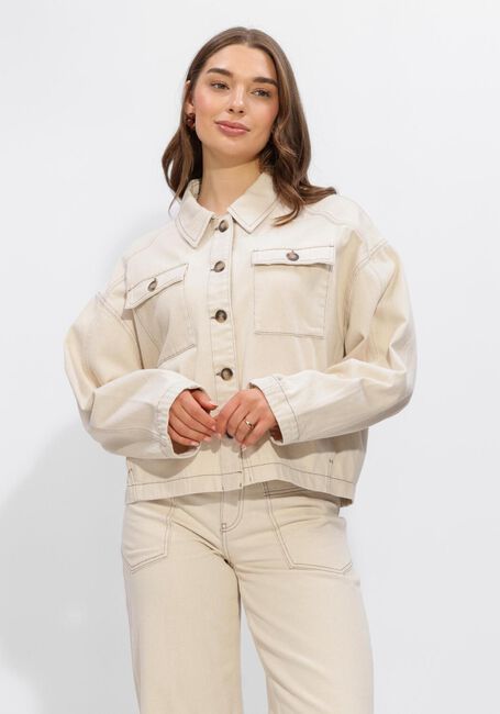 Gebroken wit ANOTHER LABEL Jack ALENORA NATURAL DENIM JACKET - large