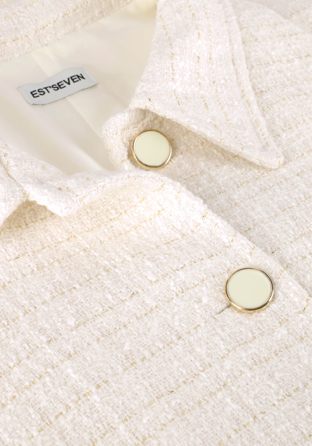 Creme EST'SEVEN Mini jurk COCO DRESS TWEET - large