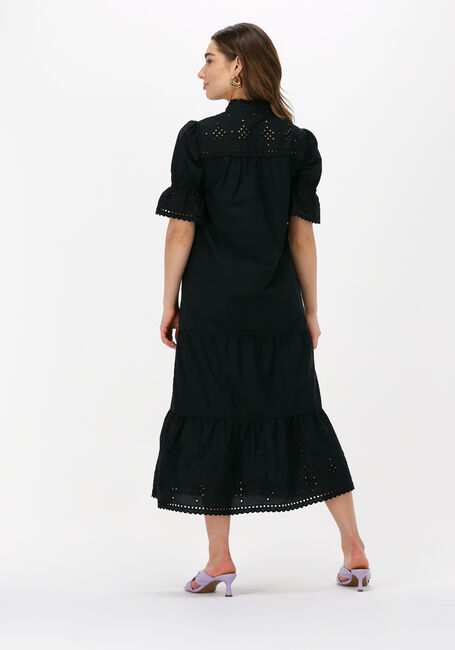 Zwarte LEVETE ROOM Midi jurk RIKO 1 DRESS - large