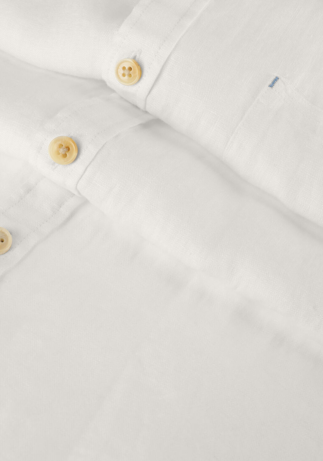 Witte SCOTCH & SODA Casual overhemd SHORT SLEEVE LINEN SHIRT - large