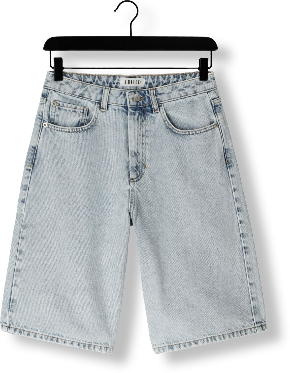 EDITED Dames Jeans Addison Denim Shorts Blauw