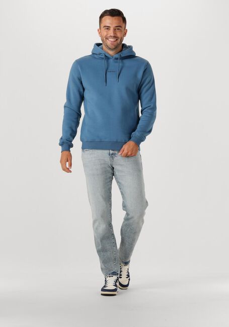 Blauwe PURE PATH Sweater REGULAR FIT HOODIE LS SWEATERS - large