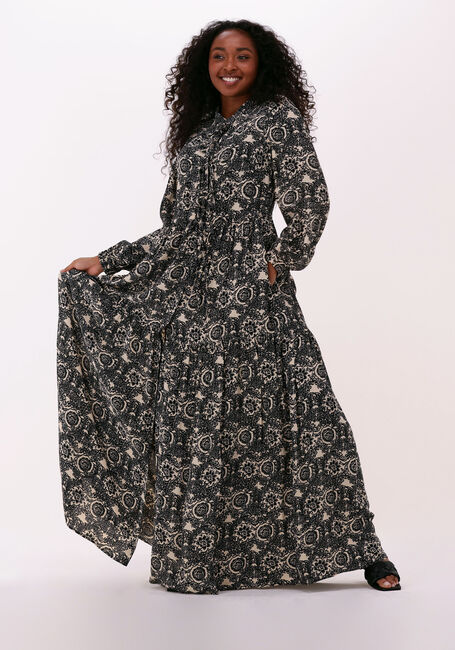 Zwarte VANILIA Maxi jurk IKAT KAFTAN - large