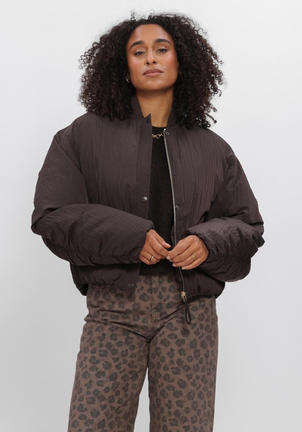 Bruine BY-BAR Jack BODIE BOMBER JACKET - large