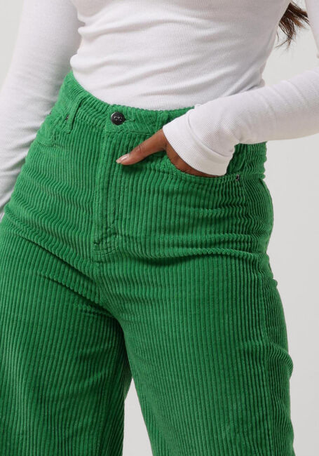 Groene CO'COUTURE Wijde broek VIKA CORDUROY JEANS - large