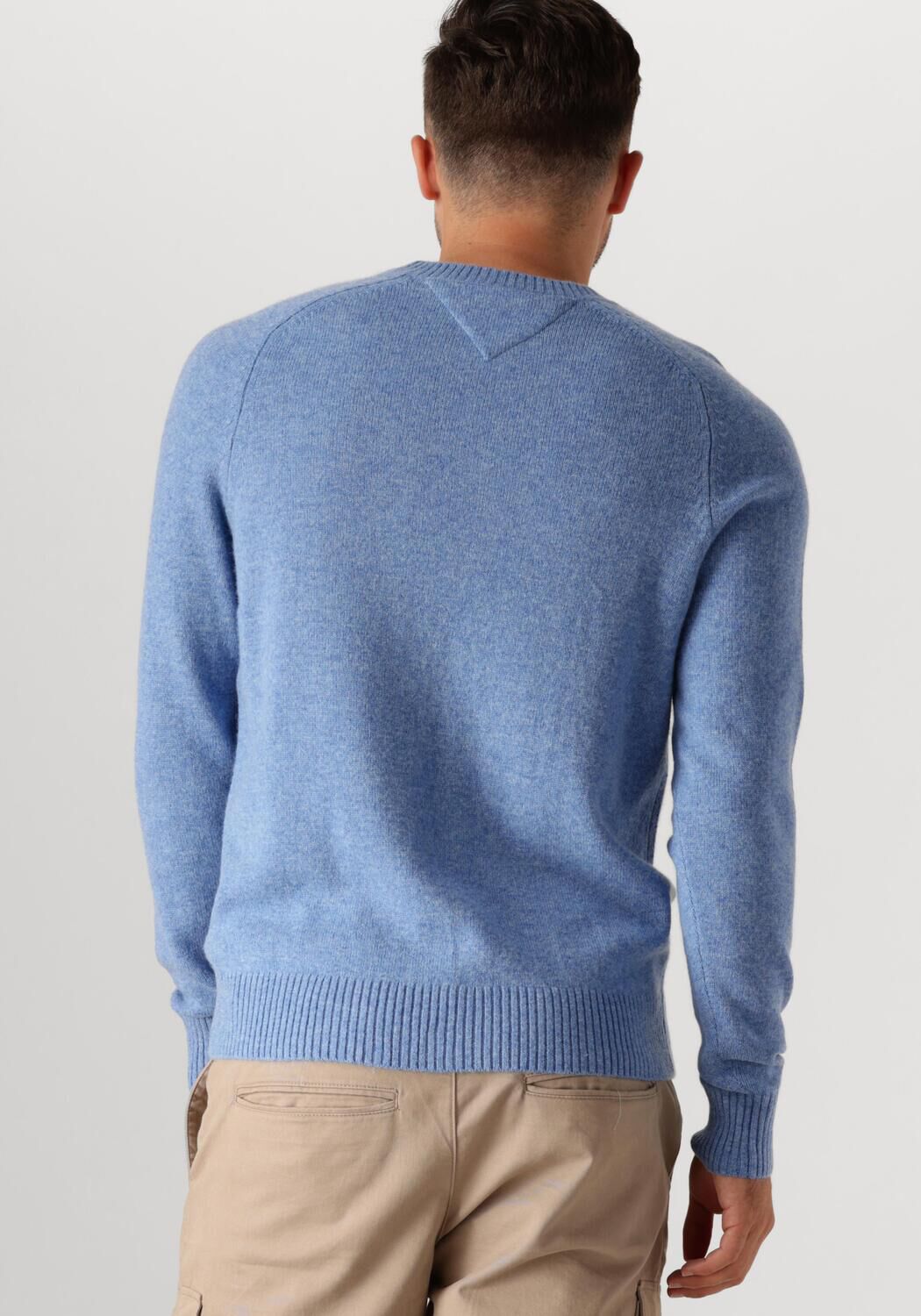 TOMMY HILFIGER Heren Truien & Vesten Lambswool Crew Neck Blauw