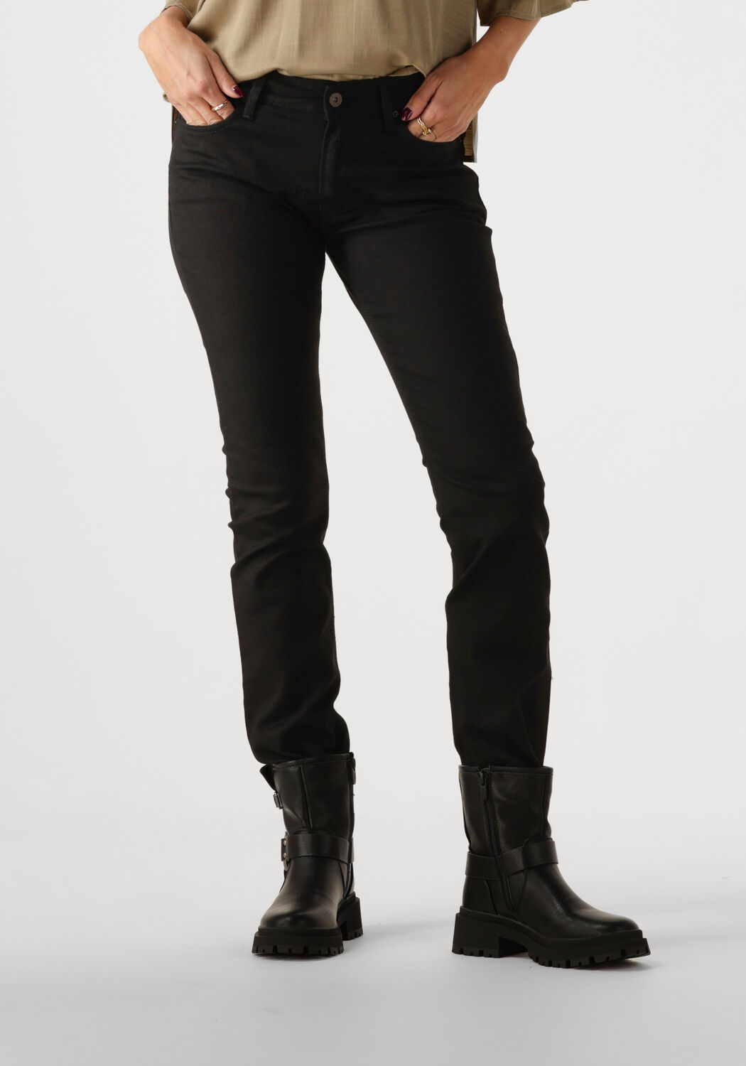 Replay Black Skinny Jeans New Luz Pants Black Dames