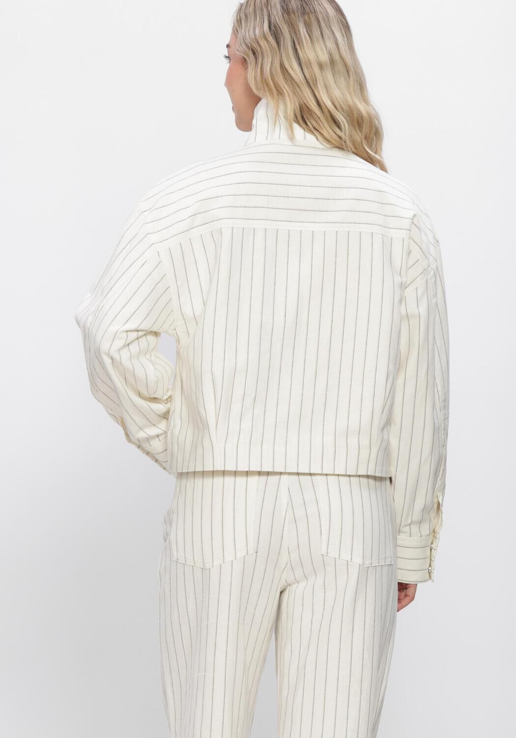 Gebroken wit SECOND FEMALE Jack CILISS JACKET - large