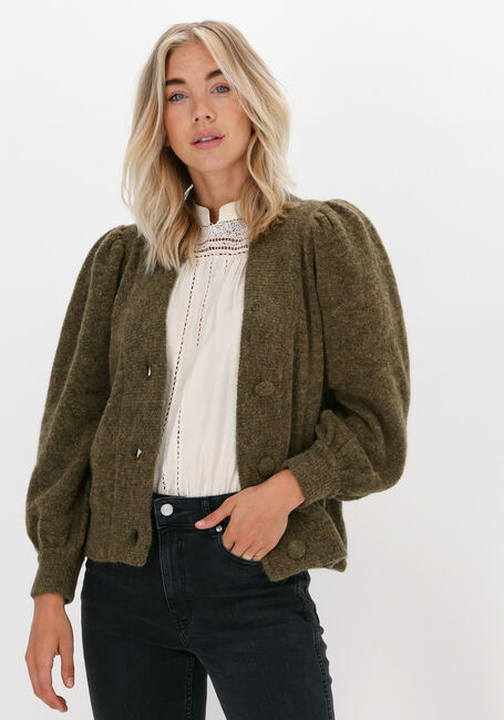 Groene GESTUZ Vest ALPHA GZ CARDIGAN - large