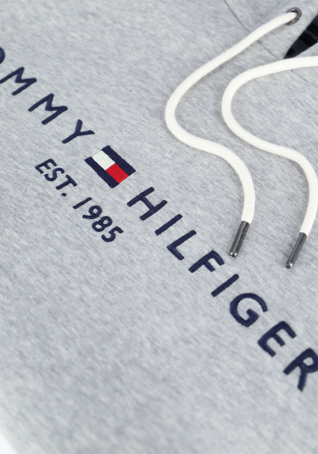 Lichtgrijze TOMMY HILFIGER Sweater TOMMY LOGO HOODY - large
