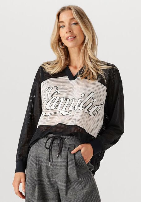 Zwarte HAUTE L'AMITIÉ Blouses DRIFT MIX LOGO BLOUSE - large
