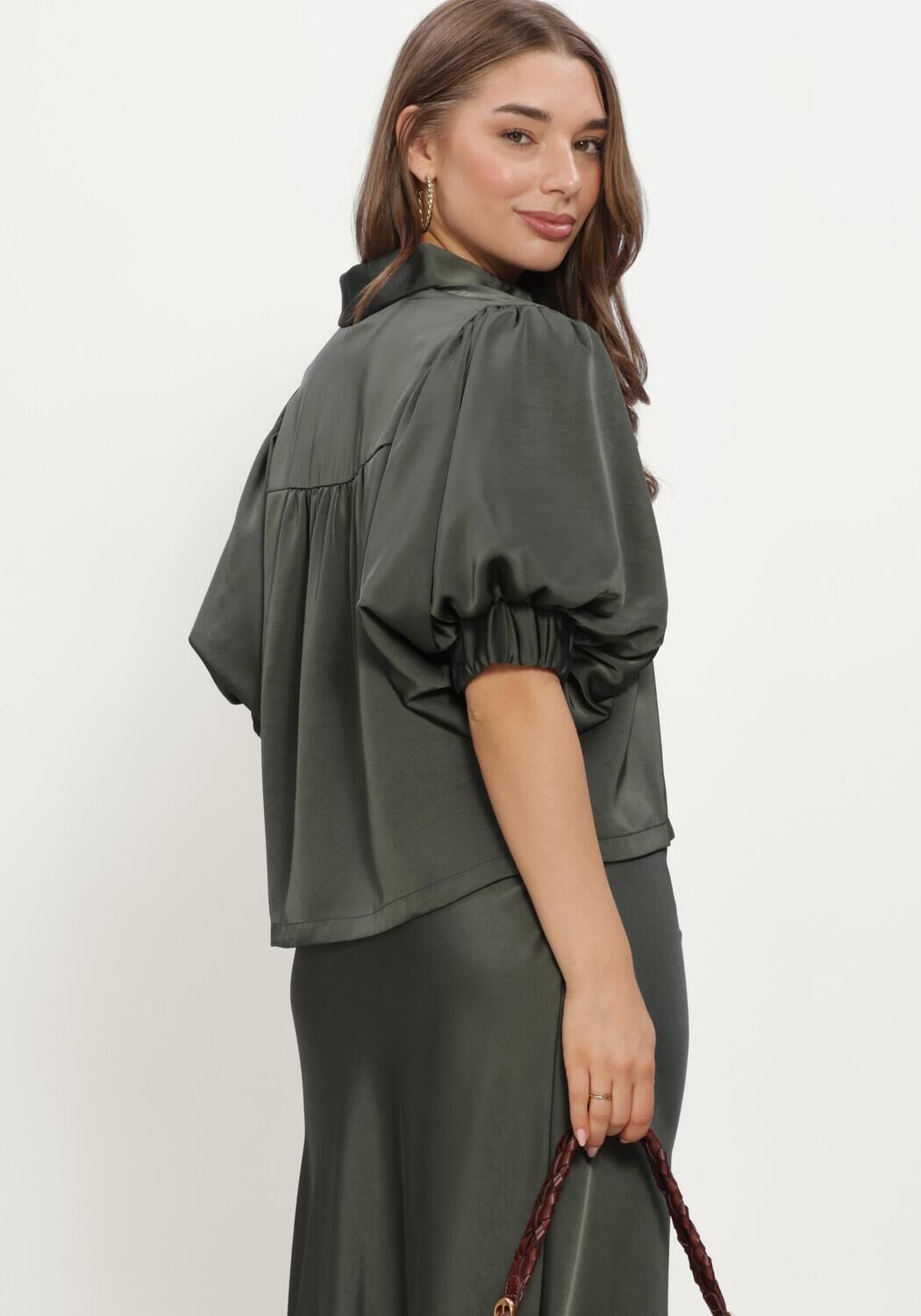 Donkergroene NOTRE-V Blouses NV-INKA - large