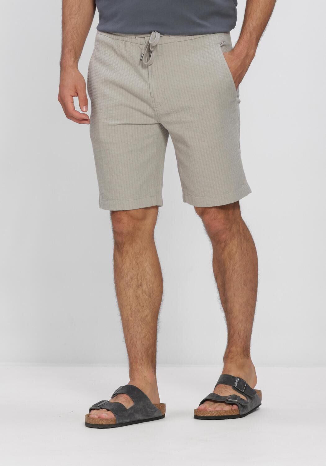 Zand CAST IRON Korte broek CHINO SHORTS STRUCTURE - large