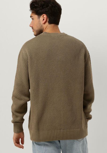 Groene SELECTED HOMME Trui SLHBERT RELAXED LS KNIT - large