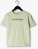 Groene CALVIN KLEIN T-shirt INSTITUTIONAL T-SHIRT - medium