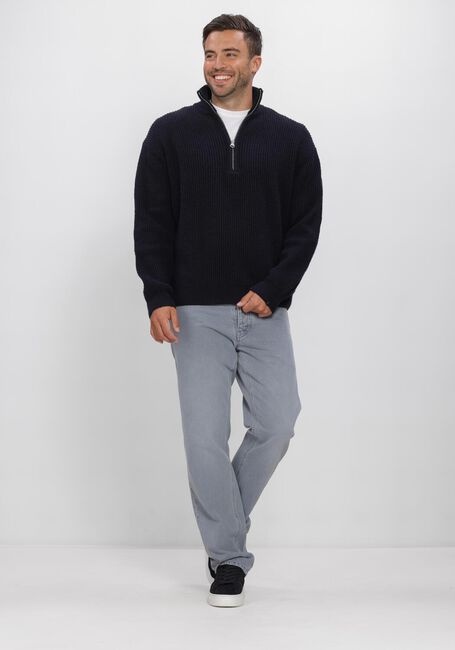 Donkerblauwe BUTCHER OF BLUE Trui MARKET HALF ZIP - large