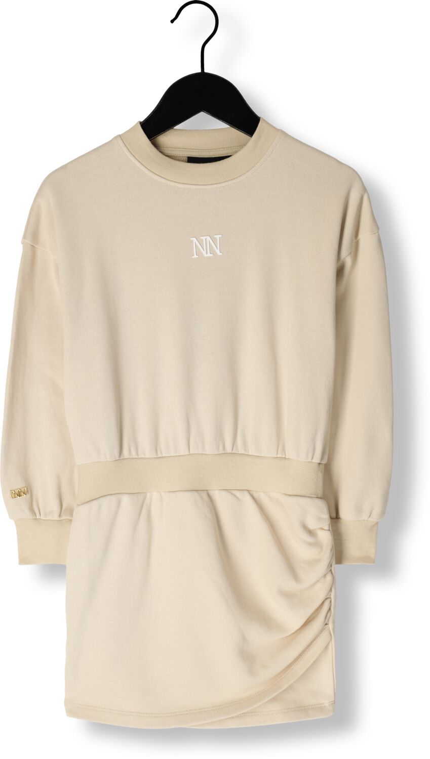 NIK & NIK Meisjes Jurken Fossi Sweatdress Beige