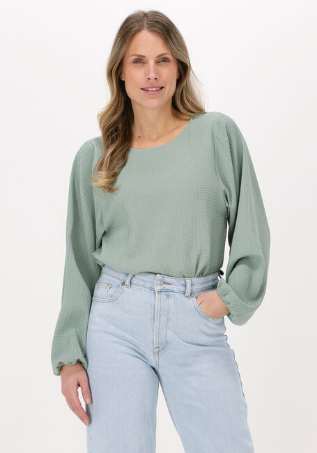 Groene ANOTHER LABEL Blouses MAJA WAFFLE TOP - large