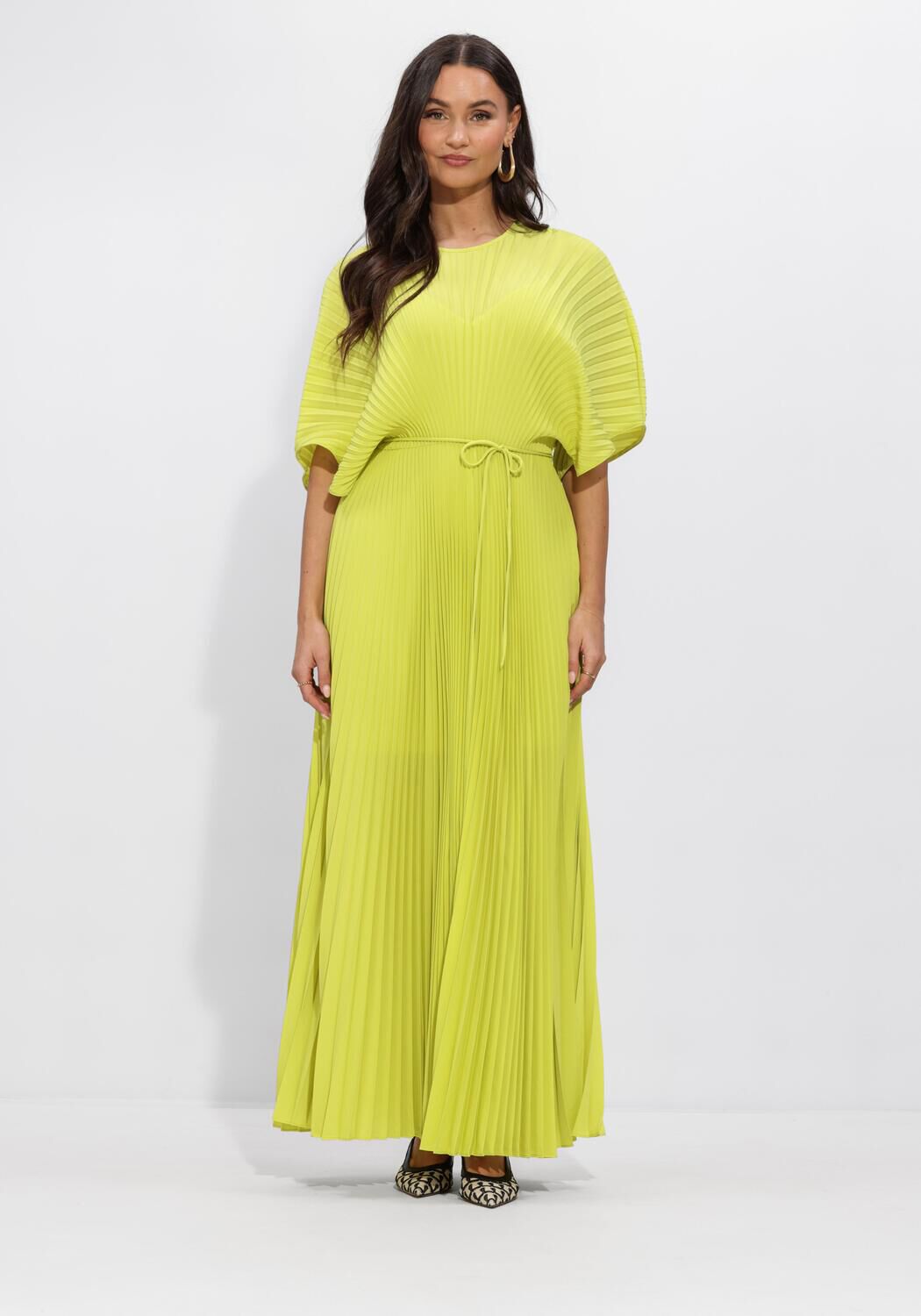 Lime TWINSET MILANO Maxi jurk 261TP2562 | Omoda