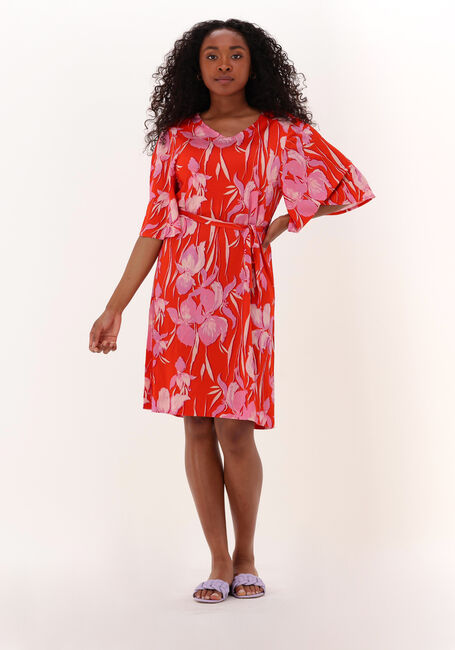 Rode ANA ALCAZAR Midi jurk DRESS BELT - large