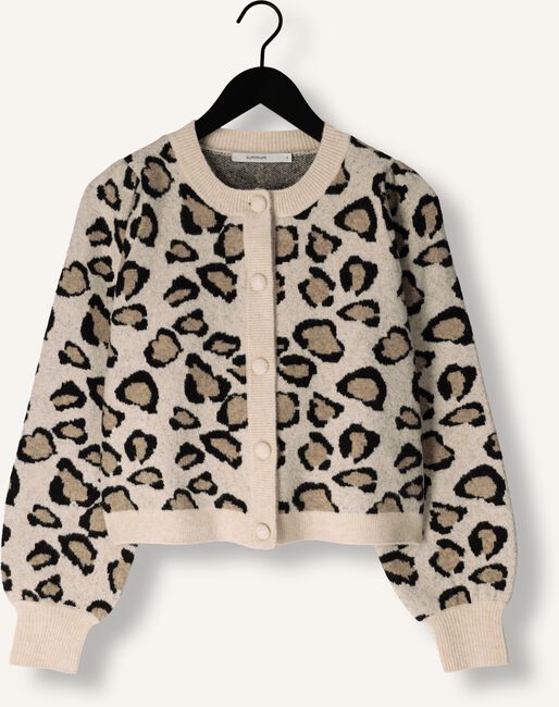 Multi SUMMUM Vest KNITTED CARDIGAN LEOPARD JACQUARD KNIT Multi SUMMUM Vest KNITTED CARDIGAN LEOPARD JACQUARD KNIT - large